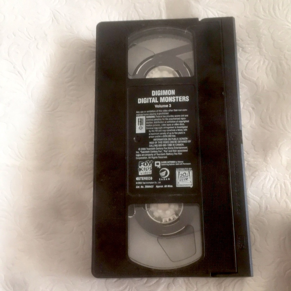 DIGIMON VHS VOL 3 Digimon Video Tape Digital Monsters VHS Kids Anime Video Tape
